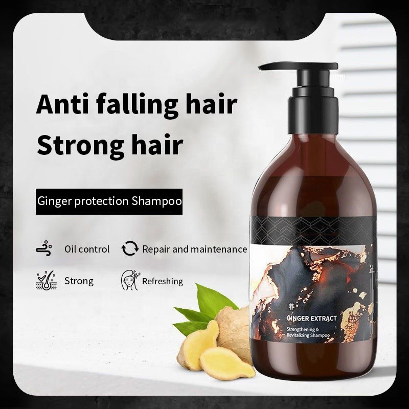 Wholesale 300ml Solid Organic Anti Hair Loss Eco Friendly Ginger Shampoo Pump