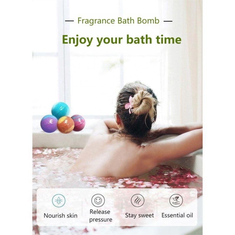 Private Label Best Selling 100% Natural 100 Gram 6 Pcs 12 Pcs Luxury Bath Bombs Organic Fizzy Bath Bomb Gift Set