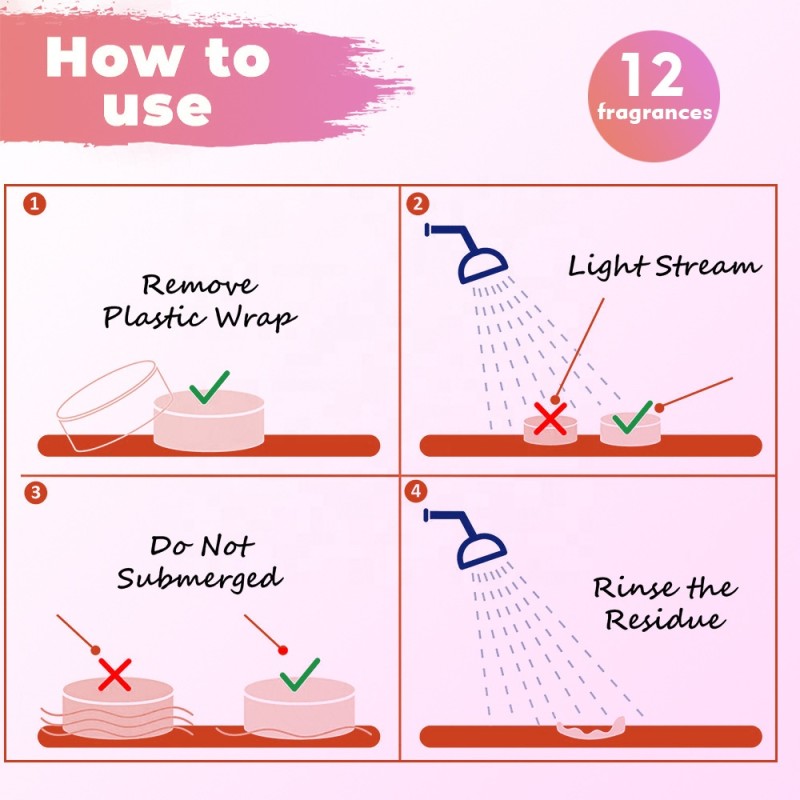 Customized Private Label 35g 12 Pack Natural Fizzes Cleverfy Shower Steamers Aromatherapy With Gift Box