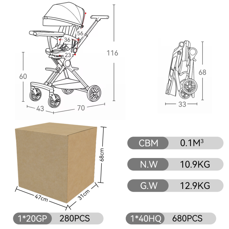 Baby Pram Factory - Quality Aluminum Easy Folding