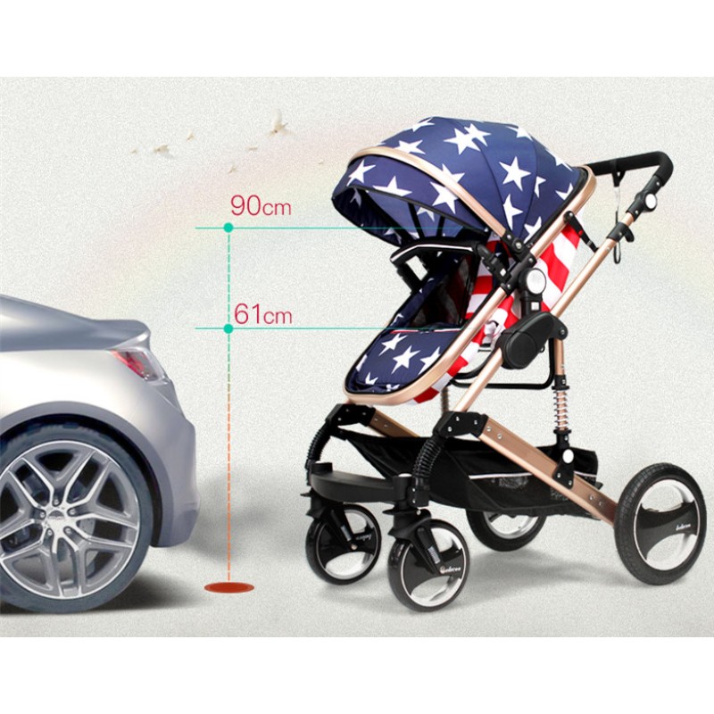Baby Pram Manufacturer - Multicolor Luxury 2-in-1 Foldable