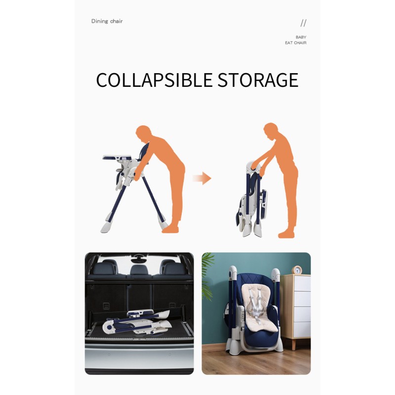 Baby High Chair Factory - Adjustable Foldable Luxury Metal