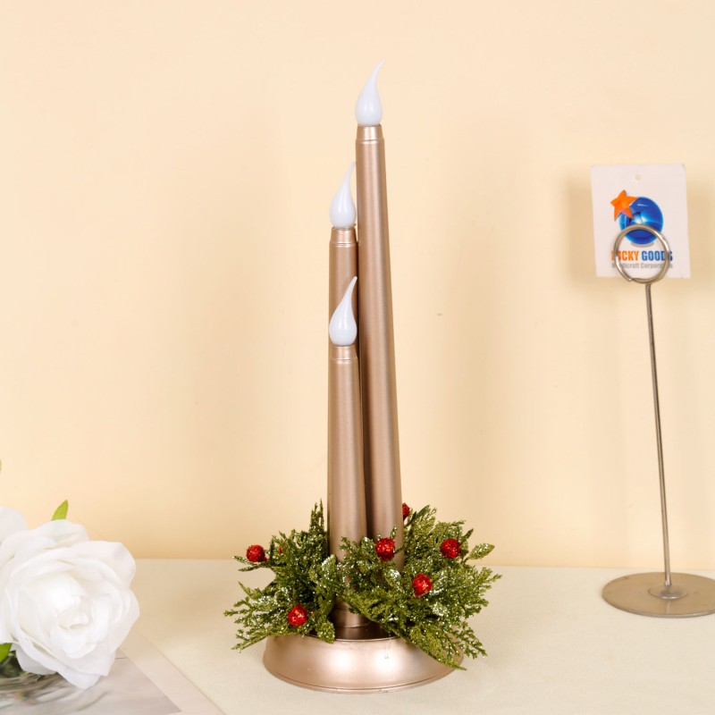 Wooden Candle Holder Factory - Christmas Wedding Centerpiece