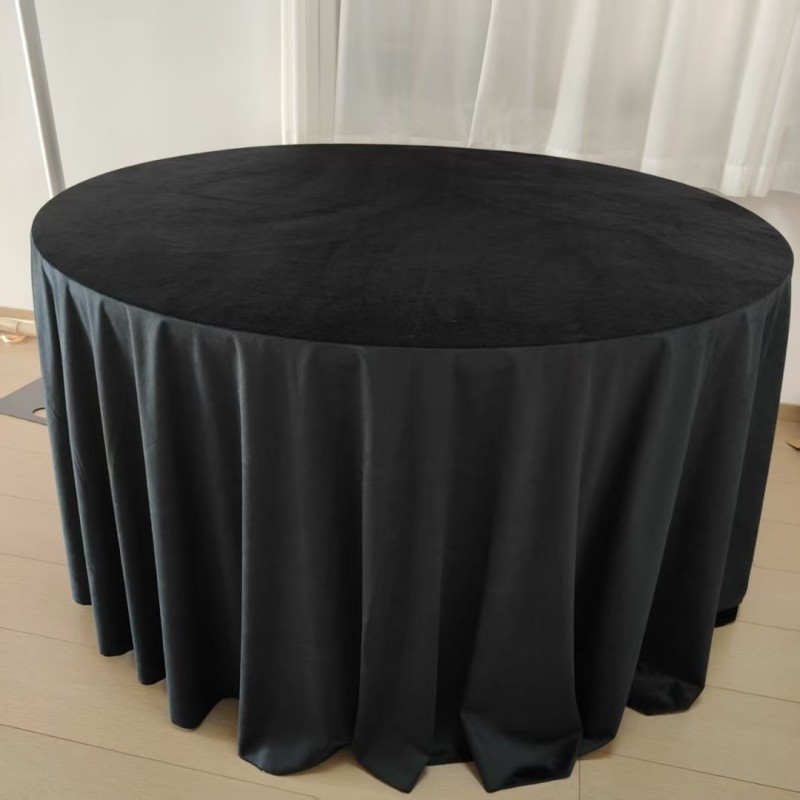 Green Velvet Tablecloth Manufacturer - Polyester Wedding Party
