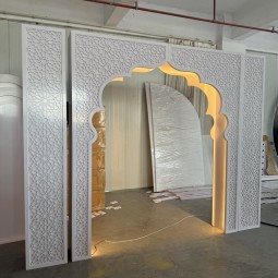 PVC Arch Decoration Factory - Morocco Style LED Backdrop