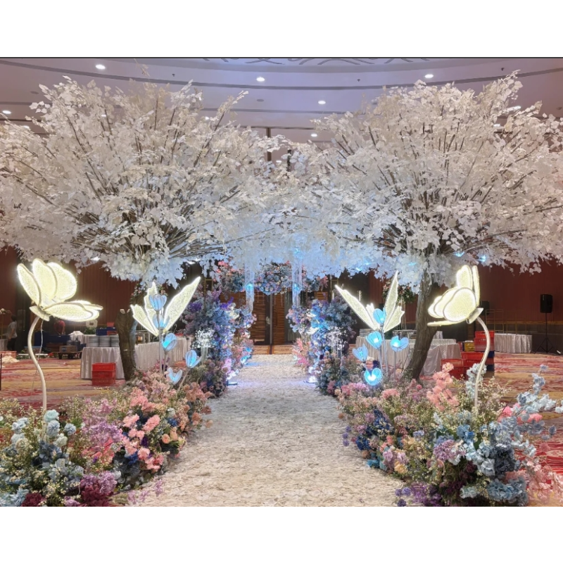 LED Butterfly Lights Factory - Wedding Walkway Guide Decor