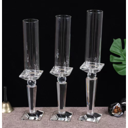 Glass Candlestick Manufacturer - Hurricane Cylindrical Decor