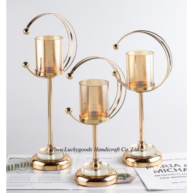 Glass Candlestick Manufacturer - Hurricane Cylindrical Decor
