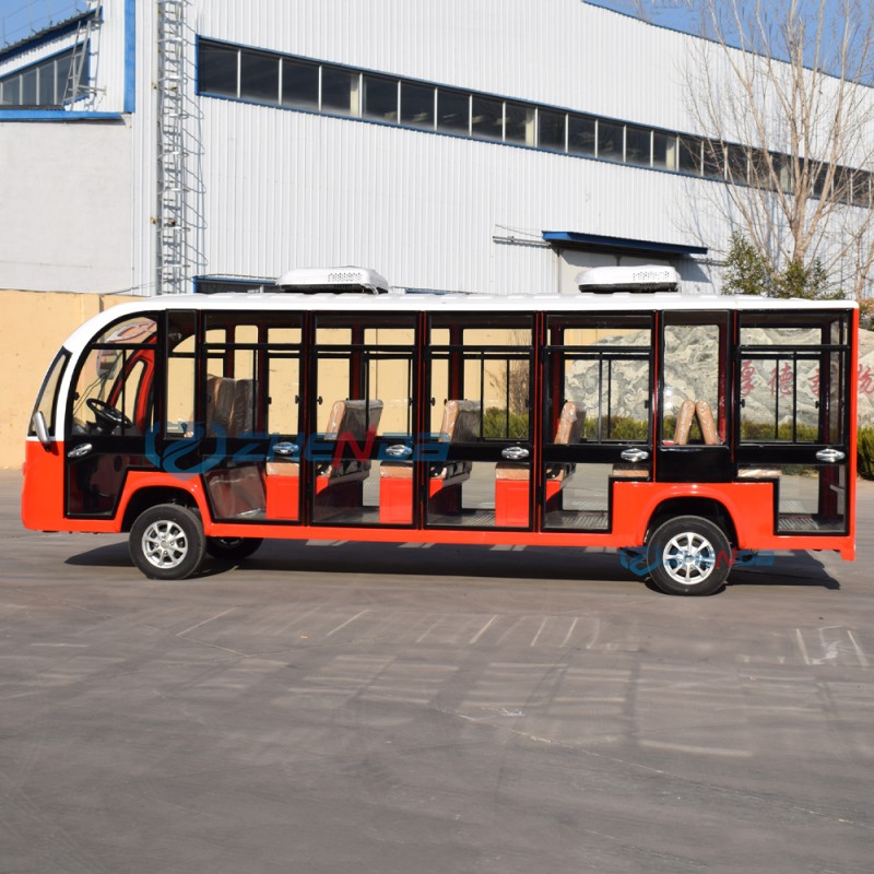 Electric Bus Manufacturer - Fully Enclosed Tourist Resort Shuttle