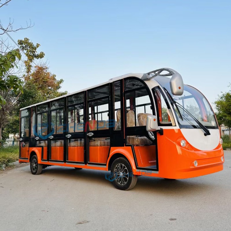 Electric Bus Manufacturer - Fully Enclosed Tourist Resort Shuttle