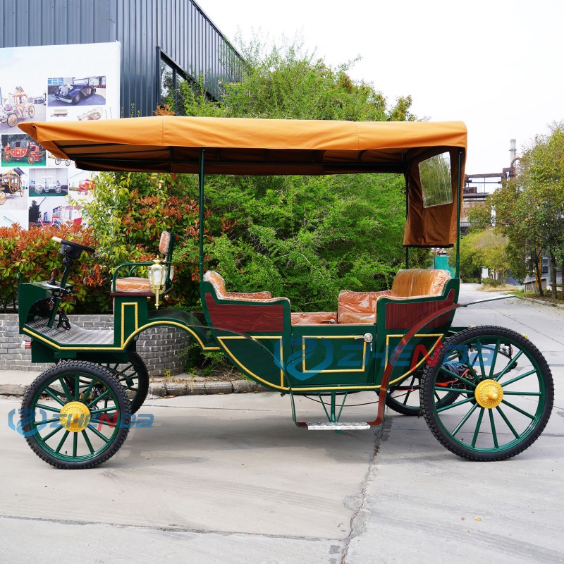 Sightseeing Carriage Manufacturer - Green Convertible Electric Vehicle