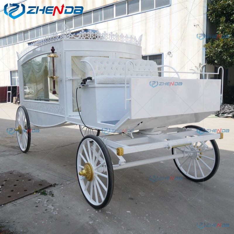 Horse Drawn Hearse Factory - Black Gold Custom Decorated High Quality