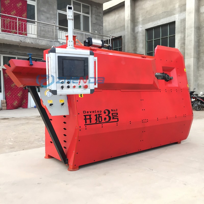 Steel Hoop Bender Factory - Red CNC Bending Machine