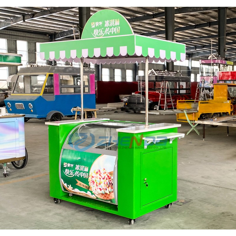 Mobile Snack Manufacturer - Customized Color Green Rickshaw Fast Food