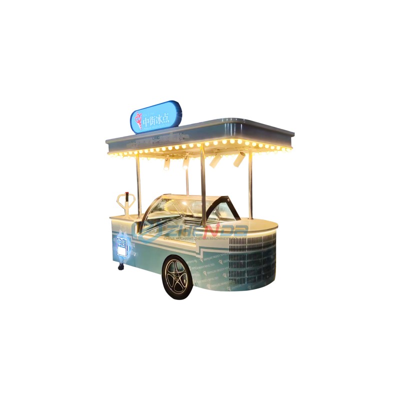 Snack Cart Manufacturer - Outdoor Portable Custom Ice Cream Freezer