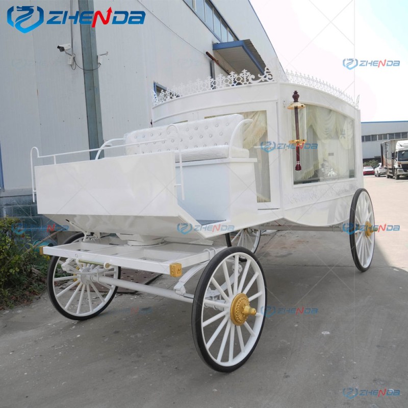 Horse Drawn Hearse Factory - Black Gold Custom Decorated High Quality