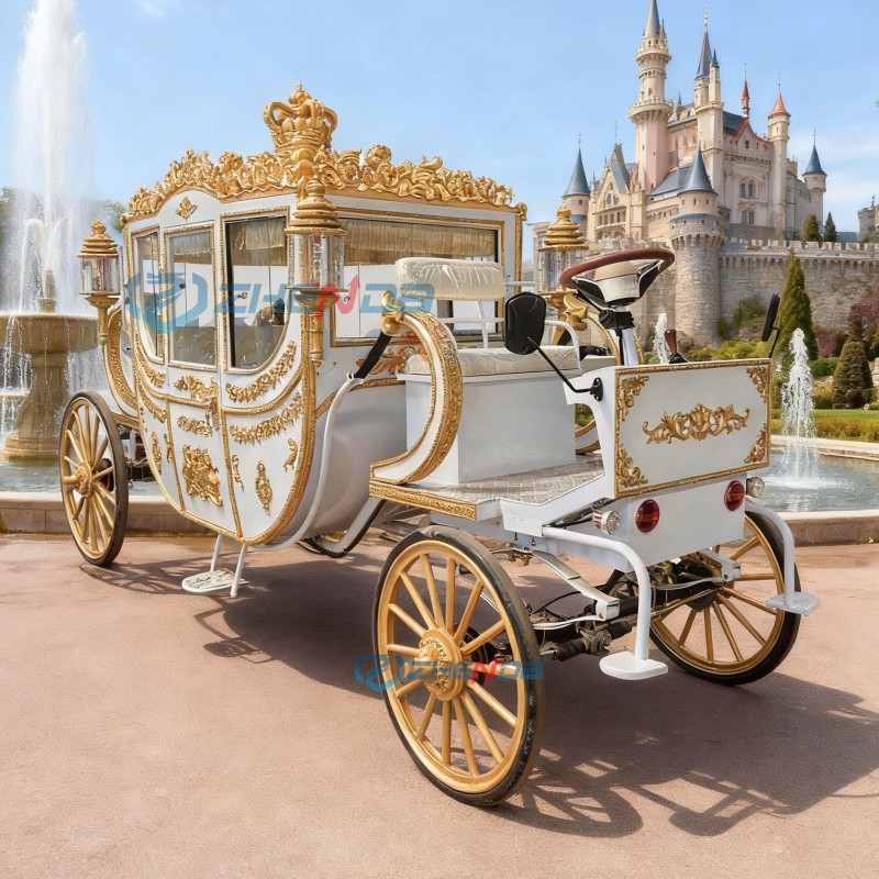 Wedding Carriage Manufacturer - Electric Royal Horse Drawn Vehicle
