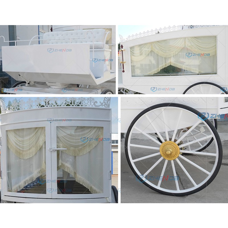 Horse Drawn Hearse Factory - Black Gold Custom Decorated High Quality