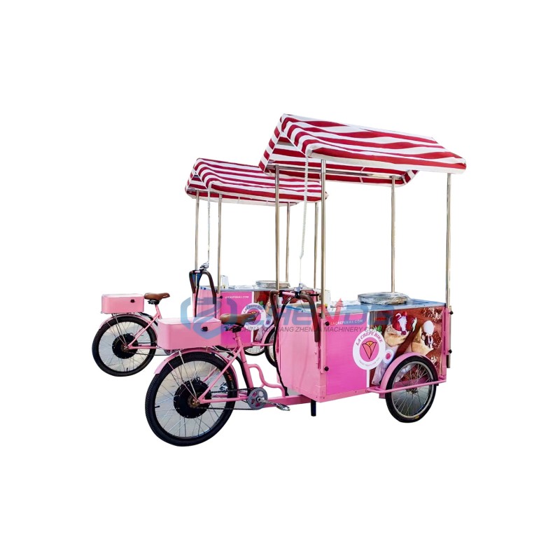 Snack Cart Manufacturer - Outdoor Portable Custom Ice Cream Freezer