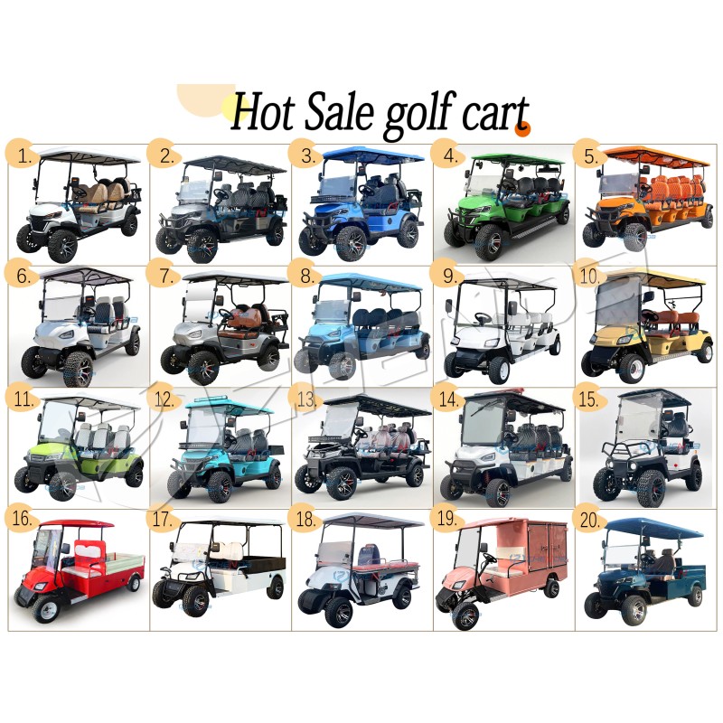 Golf Cart Manufacturer - 4 Seater Club Car with Windshield