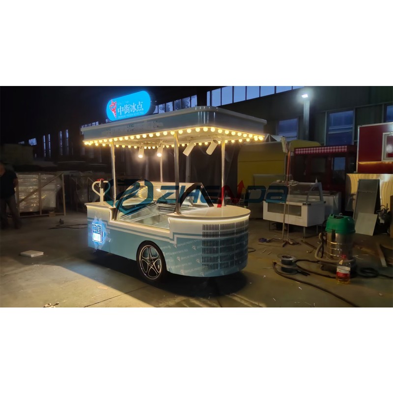 Ice Cream Trolley Factory - Customized Logo Green Hand Trailer Pulley