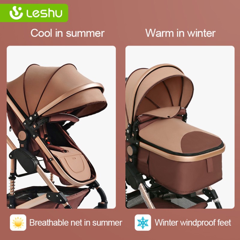 Baby Pram Factory - 2-in-1 Folding Buggy High Landscape