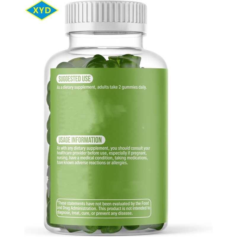 Private Label Herbal Supplements  Green Tea Matcha Gummies Candies