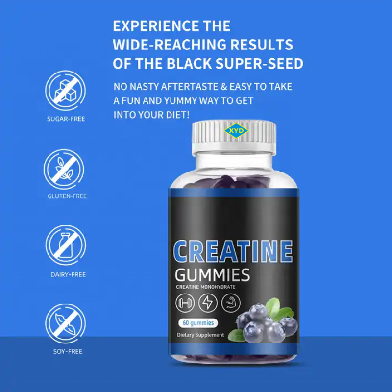 OEM Private Label Creatine Monohydrate Gummies Pre Workout Gummies for Muscle Growth Pills