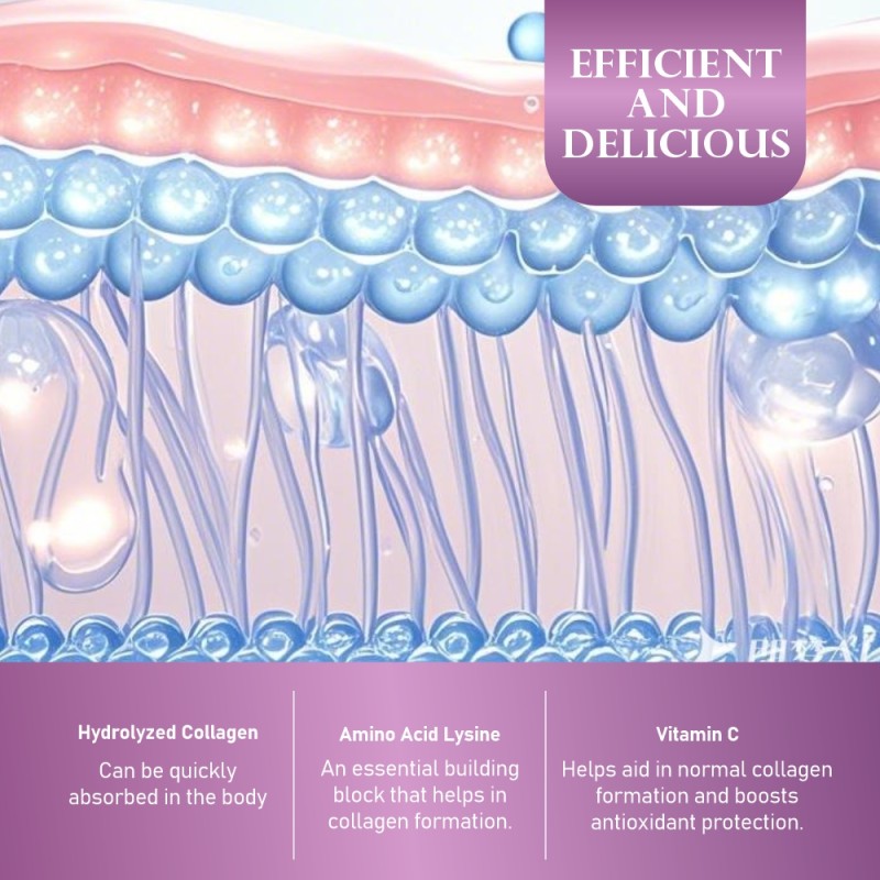 XYD Collagen Jelly Customized Flavoured Jelly  Collagen Jelly Vital Glow Blend with Biotin Hyaluronic Collagen Supplement