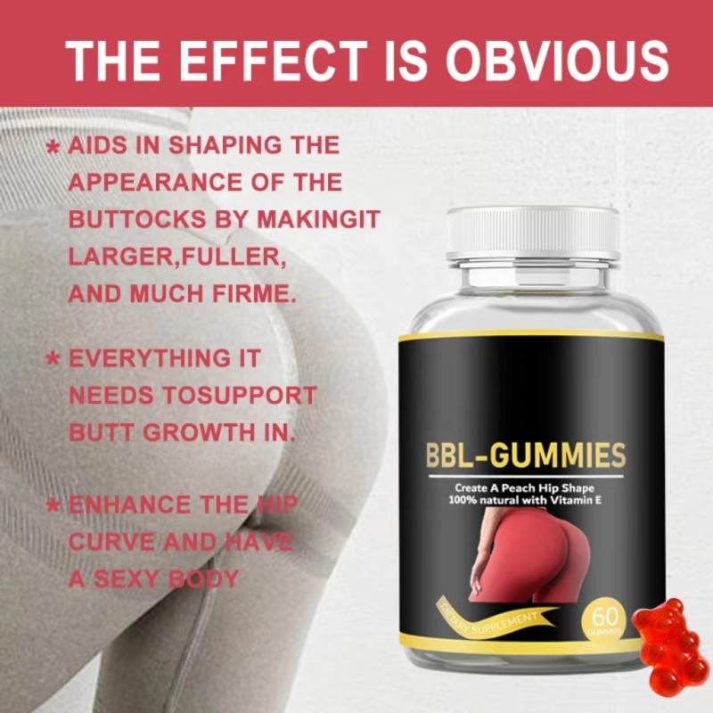 OEM Hip and Big Butt Enlargement Gummies for Butt and Hip Enlargement BBL Booty Gummies