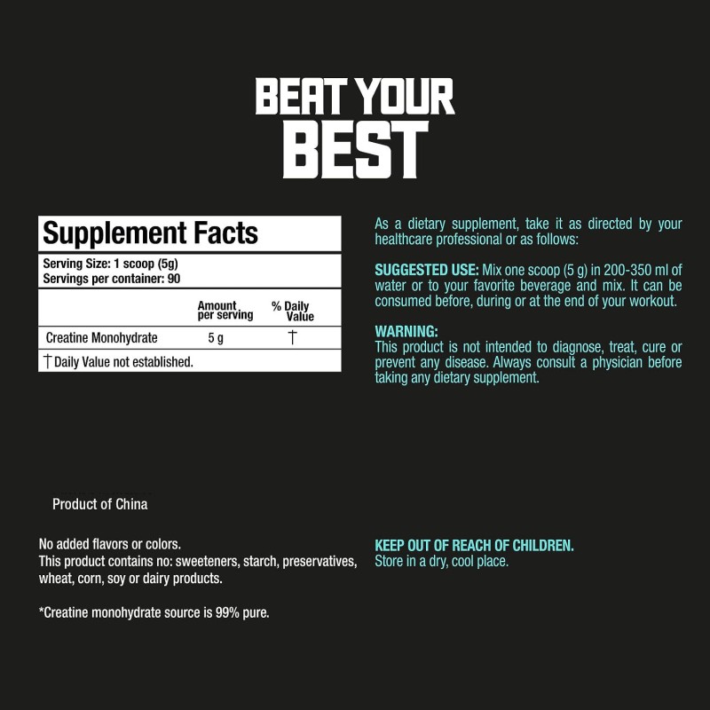 OEM Private Label Food Additives Creatine Monohydrate Powder CAS 6020-87-7 Bulk Creatine Monohydrate