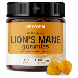 OEM Private Label Lions Mane Gummies Lions Mane Mushroom Supplement Gummy