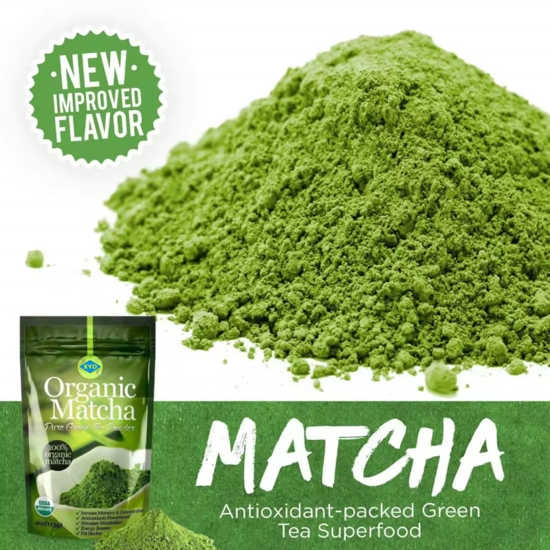 Hot Selling Customize Label Pure Natural Organic Matcha Tea Powder Wholesale Green Tea Daily Drinking