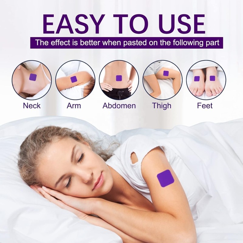 60 Pcs Per Box OEM Private Labels Sleep Patch with Melatonin and Natural Ingredients Promotes Restful Sleep