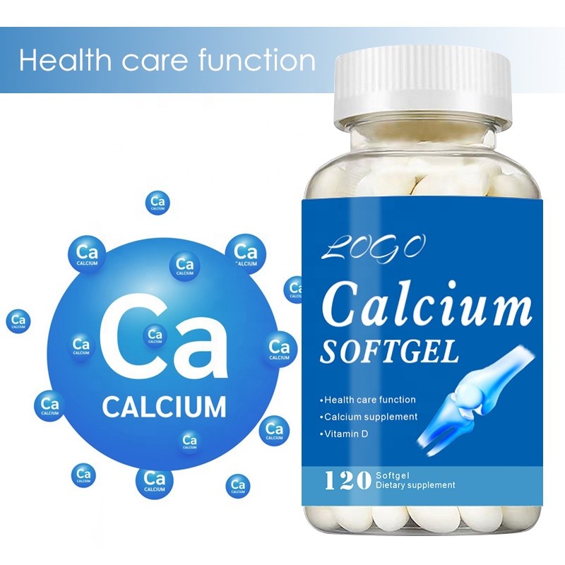 XYD Hot Selling  Calcium  with Vitamin D3 Softgel Capsules Sports Nutrition Dietary Supplement for  Bone Health