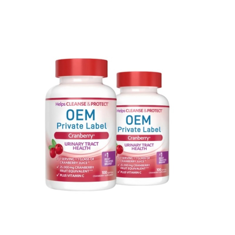 OEM Private Lbel Cranberry Urinary Tract Health Supplement Cranberry Pills Vitamin Softgels