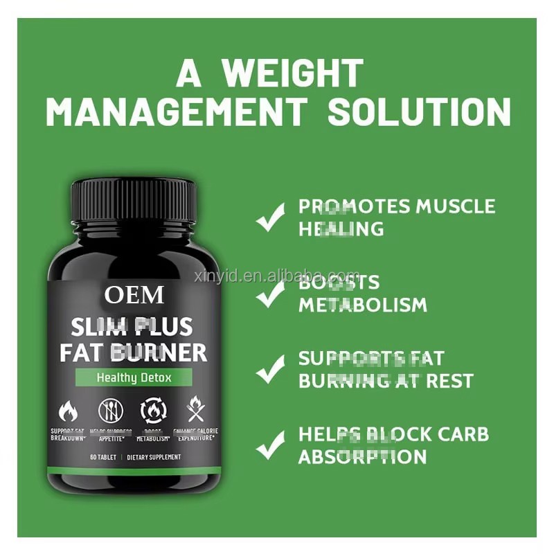 OEM Private Label Slim Plus Fat Burner Tablets Super All-in-one Supplement Boosts Energy