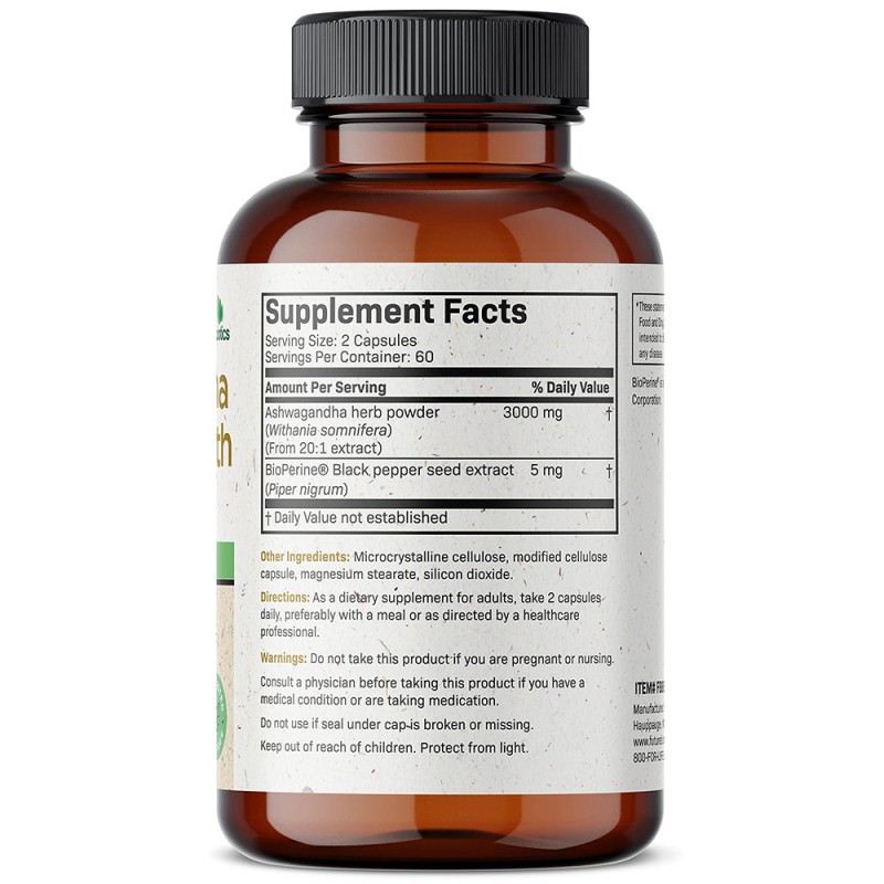 OEM Natural Mood Support Ashwagandha Herbal Supplement Capsules