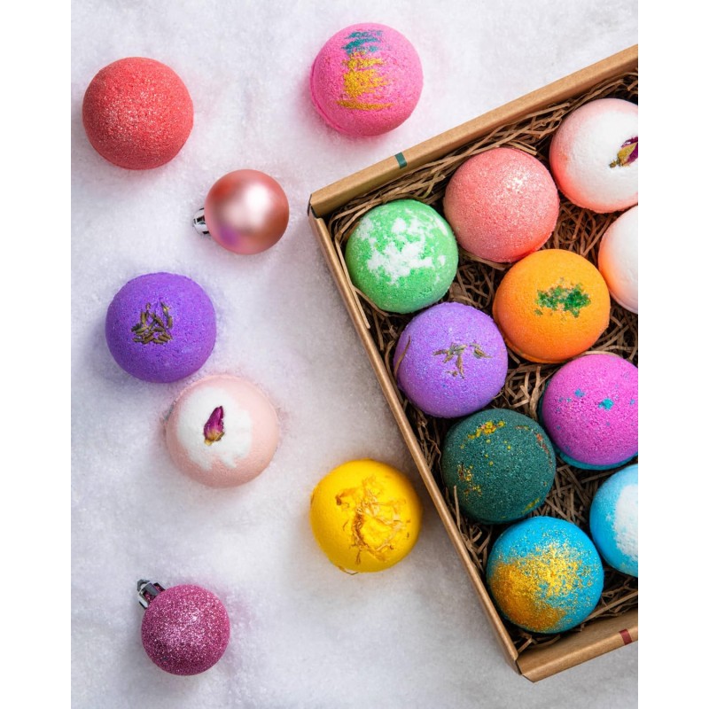 Factory Whosale Natural Ingredients Bath Bombs for Women Gift Set Organic Bath Bombs Set