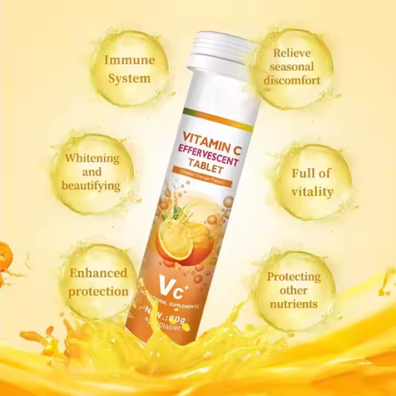 Private Label SUGAR FREE Vitamin C Effervescent Tablets for Men and Women's Supplement