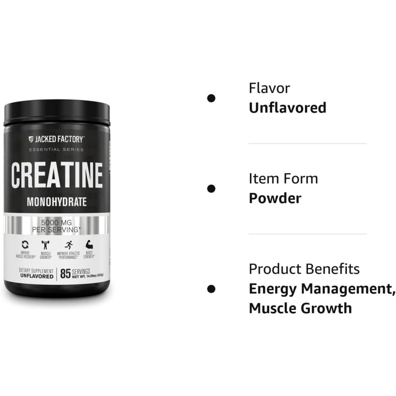 Hot Selling Private Label Creatine Monohydrate Powder for Muscle Growth, Increased Strength, Enhanced Energy