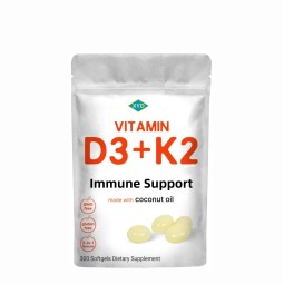 Hot Selling Private Label Vegan Vitamin D3 and K2  Softgels for Health Support for Kids and Pregnant Woman