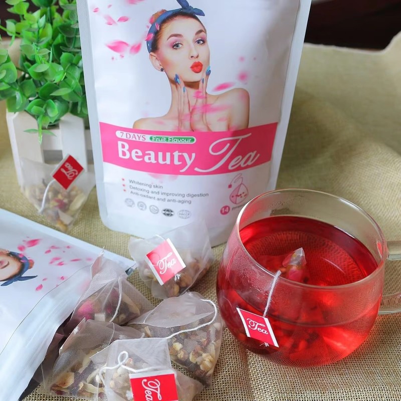 OEM Private Label 7days Glow Smooth Tea Skin Whitening High Quality Herbal Help People Anti Aging Radiant Whitening Tea