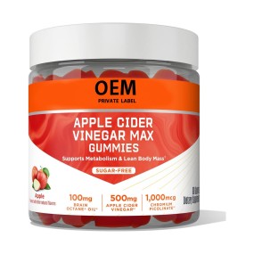 OEM Private Label Sugar Free Apple Cider Vinegar Gummies Apple Cider Vinegar Keto Supplement for Cravings
