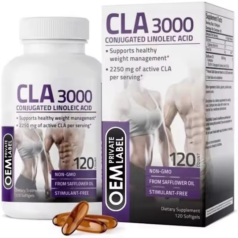 Factory Price CLA Capsules Supply 3000 Sport CLA Softgel Capsule Weight Gainer Capsules Energy Body Building Supplements