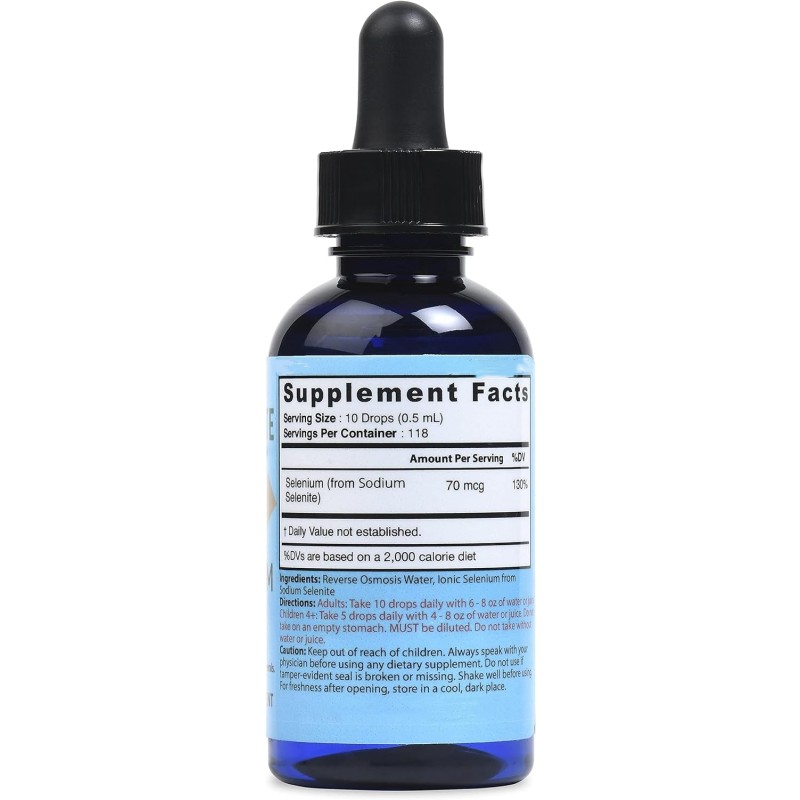 OEM Private Label Vitamins Selenium  Liquid Selenium Drops With Vitamin E Selenium Supplement for Immune Support