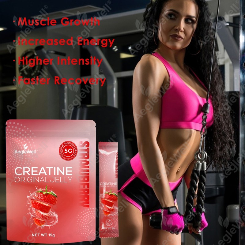 AegleWell Premium Creatine Monohydrate HCl Jelly High Potency Muscle Growth Supplement for Adults Private Label Wholesale