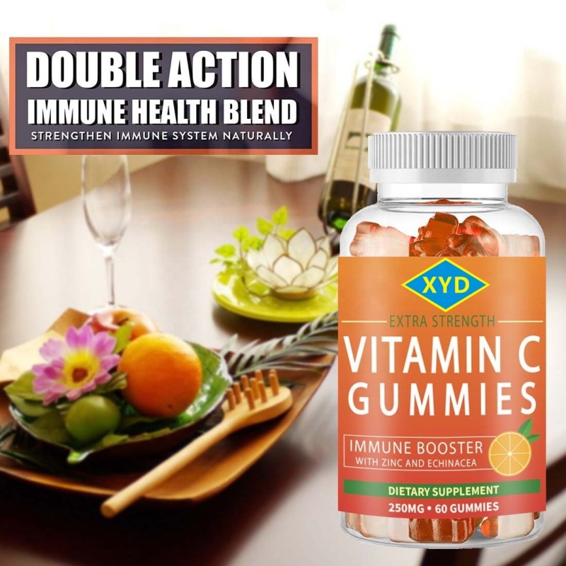 OEM Multivitamin Vitamin C Gummies for Kids and Adults Dietary Supplement Gummies Candy Sugar Free
