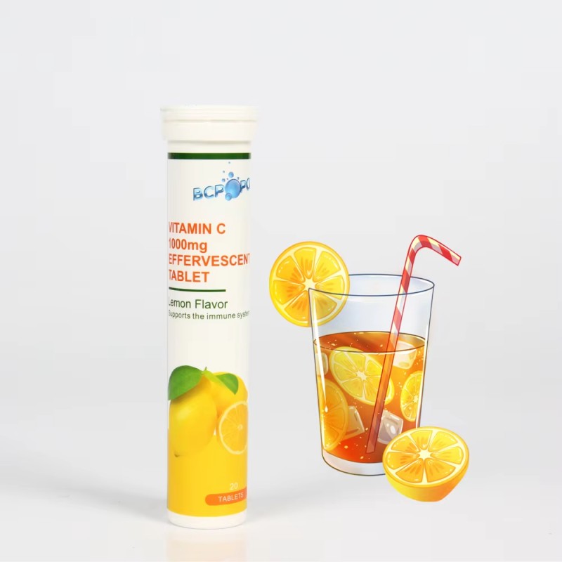 OEM Private Label Multivitamins Vitamin C Effervescent Tablets Immune Organic Orange Multivitamin Effervescent Tablets