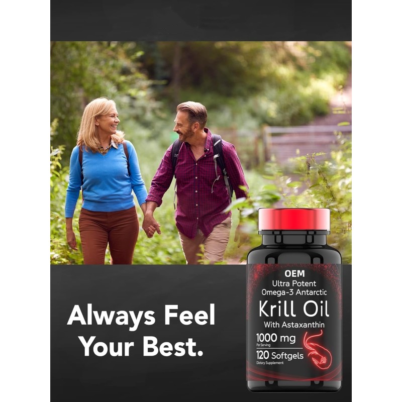 Factory Supply Hot Selling Private Label Omega-3 Krill Oil Antarctic Krill Oil Krill Oil Bulk Type Manufacturer Customization